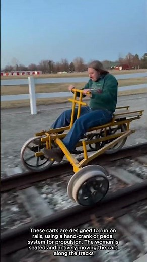 Exploring Tracks by Human-Powered Rail Cart