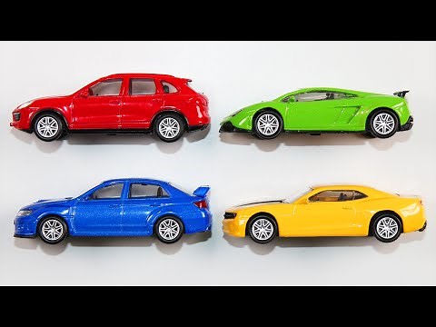 Learning Colors with Street Vehicles - Learn Colours Cars & Trucks, Hot Wheels, Matchbox, Tomica トミカ