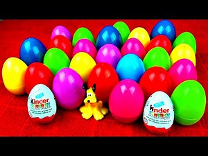 SURPRISE EGGS PEPPA PIG THOMAS AND FRIENDS LION KING FROZEN MINNIE MOUSE CARS TMNT KINDER FLUFFYJET
