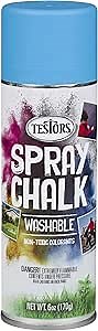 Testors 307589 Matte Washable Spray Chalk Blue, 6 Oz