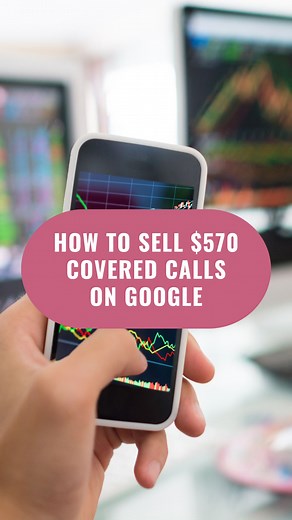 Selling covered calls is a trading strategy that can generate additional income from an existing stock portfolio. Here's a simple explanation of how it works: 1. Pick a stock you want to hold on to long term. For me, it’s Google. 2. Buy X amount of shares 3. Choose expiration date around 30-45 days away 4. Toggle on sell and call 5. Sell 1 contract ($155 strike price for $570) If Google is below $155 by the time of expiration I get to keep my $100 shares and the $570 worth of premium. Possible O