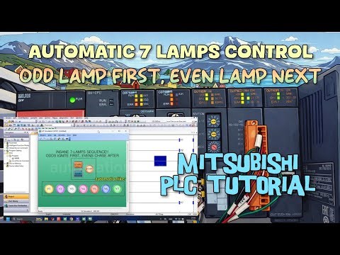 Mitsubishi PLC Q Series Lamp Sequence ODD First - EVEN Last Explained Step by Step For Beginner
