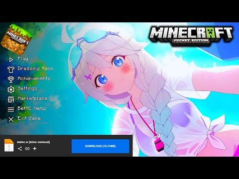 Anime Girl UI For MCPE 1.21+ | BetMC UI For Minecraft Pocket Edition