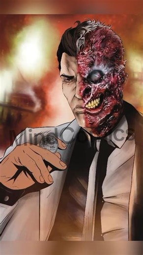 Two-face in progress #trending #art #fyp #new #viral #dc #dccomics #twoface #comics #drawing