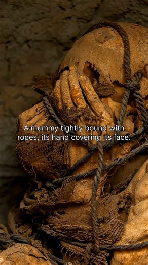 Ancient Mummy Was Discovered Tied With Ropes... #art #history #ancienthistory