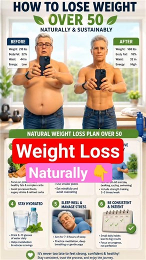 Over 50 and Struggling to Lose Weight? Try These 6 Natural Fat-Burning Habits!