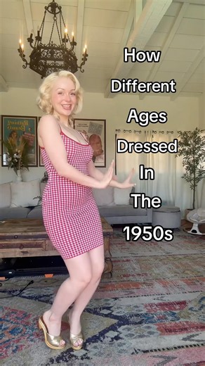HOW DIFFERENT AGES DRESSED IN THE 1950s! 😲 #shorts