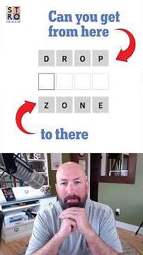 Can you connect the DROP ZONE on today's word ladder?