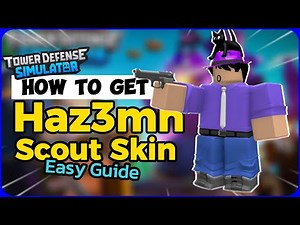 How To Get the Haz3mn Scout Skin | TOWER DEFENSE SIMULATOR x PLS DONATE COLLAB
