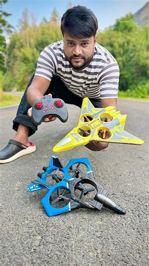 J-50 Shadow Fighter Jet 2in1 Rc Drone Unboxing | Drone Flying Test!🔥