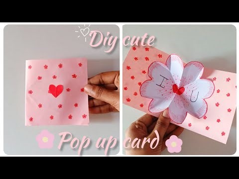 How to Make a Flower Pop Up Card | DIY Handmade Card Idea
