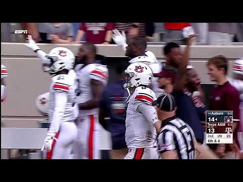 Auburn Football vs Texas A&M Highlights