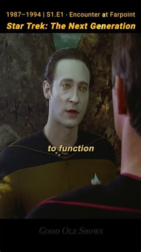 📺 SHOW ME 📺 Star Trek The Next Generation EPISODE: S1.E1 ∙ “Encounter at Farpoint” #shorts