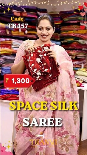 ✨ Space Silk Saree Collection 💕CODE:TB457