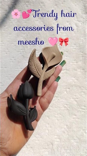 aesthetic hair accessories from meesho🎀🩷||part 21#shortsfeed#shorts#viral#trending#aesthetic#youtube