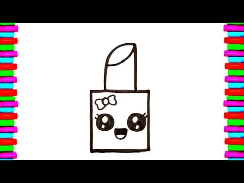 Drawing a Lipstick | How to Draw Lipstick | Painting and Coloring for Kids