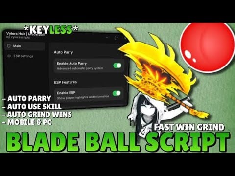 Blade Ball Script *NO KEY* - AUTO PARRY + OP SPAM PARRY | AUTO CURVE BALL | MORE FEATURES#bladeball