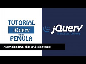 Tutorial jQuery slideDown, slideUp dan slideToggle Indonesia