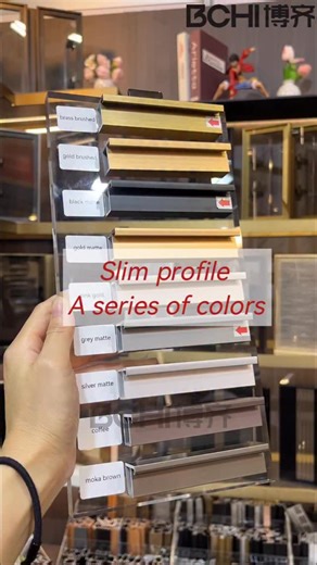 Aliminum profile factory on Instagram: "Slim profile with a series of color factory outlet aluminum profile #aluminumprofile #interiordesign #interior #homedesign #kitchencabinet #homedecor #kitchen #homedecorideas #moderndesign #factory"