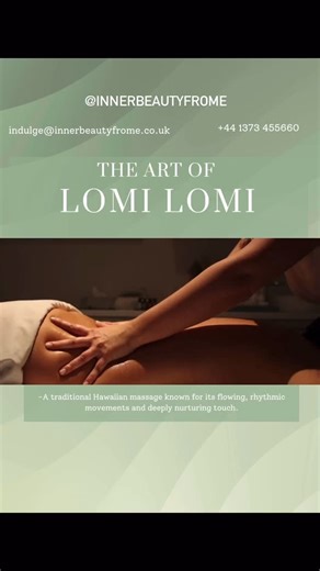 🌺 Lomi Lomi Massage - Flow, Release, Restore 🌺 Lomi Lomi is a traditional Hawaiian massage known for its long, flowing strokes that move like ocean waves across the body. Benefits include: • Deep relaxation and tension release • Improved circulation and flexibility • A sense of emotional balance and calm • A truly nurturing, full-body experience Rooted in the Hawaiian spirit of Aloha, this massage is about more than muscles - it’s about connection, harmony, and letting go. Perfect if you’re fe