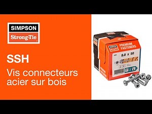 SSH - Nouvelle Vis Connecteurs Bois