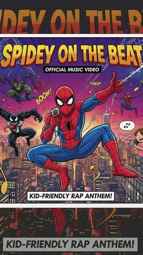SPIDEY ON THE BEAT 🕷️🕸️ (Kids Song) Spider-Man RAP!