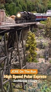 Polar Express HO Scale HIGH SPEED RUN Johnson City Railroad Experience Train Layout model railroad