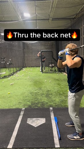 Bobby Spain Baseball Instruction on Instagram: "🔑Drive it thru the back net🔑 I pride myself on blending both old and new school hitting philosophies. I’m all for getting the ball in the air & doing damage. With that said some of the greatest hitters to ever play swear by hitting backspun line drives to the back net during cage work. To accomplish this you need: ✅direction thru the middle ✅palm up/palm down at contact with extension thru the ball ✅behind, inside & thru the ⚾️ @tanner.wallace0🔥