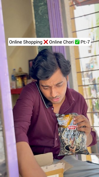 Online Shopping ❌ Online Chori ✅ Pt:-7 #onlineshopping #onlinechori #parcel #reletable #funnyshorts