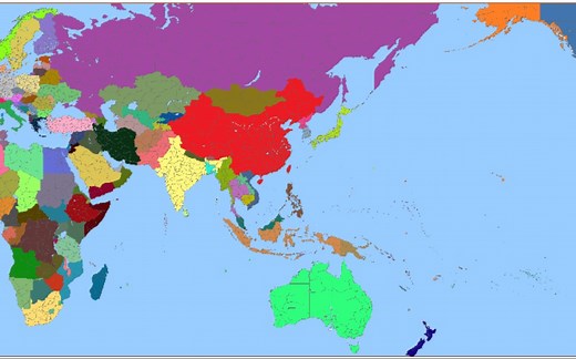现代世界地图分享（可填充）（评论区下载全图）