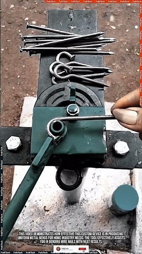 Wire and Nail Bender: Bending Wire Nails Neat Consistent Precise #tool #tools #innovation