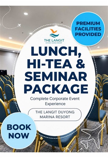 Seminar, Lunch & Hi-Tea Packages at The Langit Duyong Marina Resort