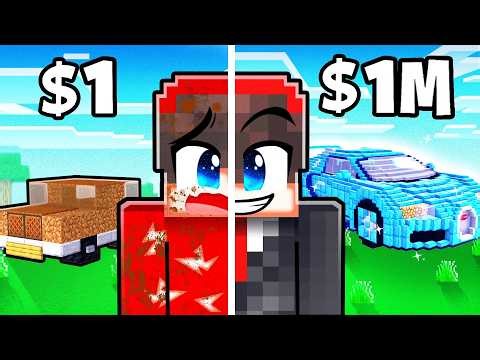 Upgrading My Car From DIRT to DIAMOND in Minecraft!