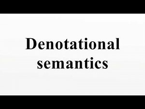 Denotational semantics