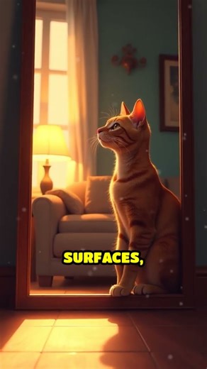 Abyssinian Cats: Mirror-Walking Legends #cat #animals #shorts