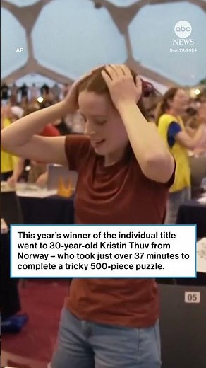 Need for speed at World Jigsaw Championships - ABC News
