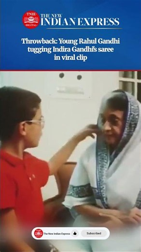 Young Rahul Gandhi's Adorable Interaction With Indira Gandhi Captured in Rare Footage