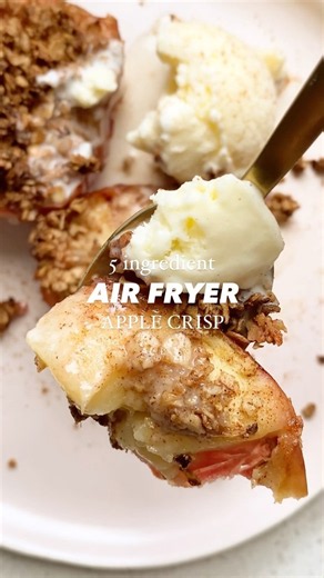 **Single-Serving Air Fryer Apple Crisp 🍎🍂 | The Ultimate Easy Fall Dessert!**