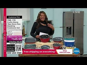 Curtis Stone 10piece DuraPan Stacking Cookware Set