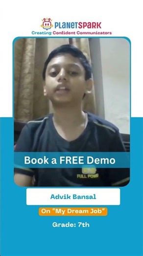Advik growing into a brilliant communicator with PlanetSpark! 🎉