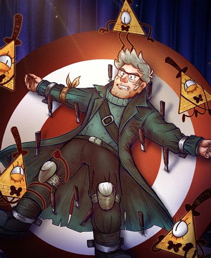 Bill Cipher and Stanford Pines Art Trade