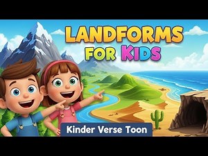 Landforms for Kids 🌍 | Learn Mountains, Rivers, Deserts | Geography for Kids | English Animation