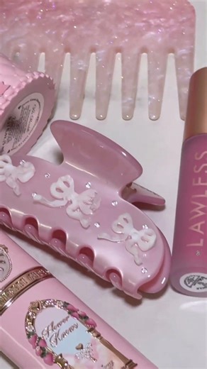 Luxury Pink Beauty Flatlay | Coquette Aesthetic Makeup #pink