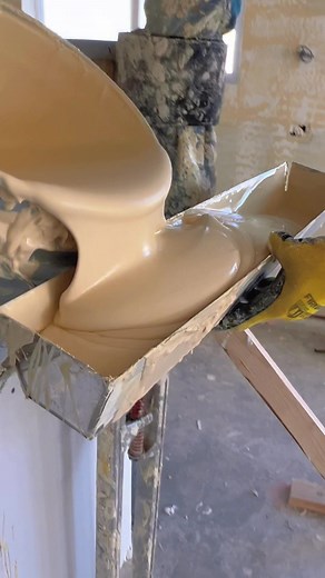 Construction Project: Applying Plaster on Ceiling