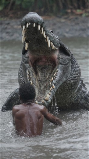 Locals Terrified as Monster Crocodile Attacks Fishermen in Papua New Guinea #crocodile #papuanewguinea | Most Amazing Top 10