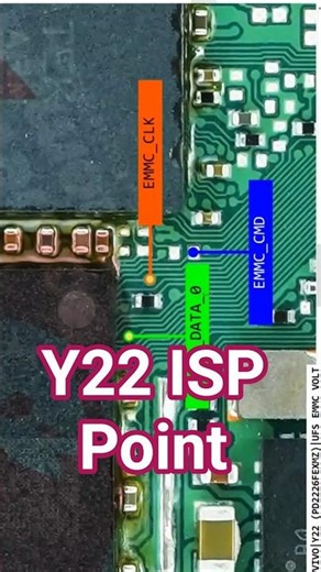 Vivo Y22 ISP Point 🔥 EMMC Pinout Easy Method | Dead Boot Repair Without CPU Remove