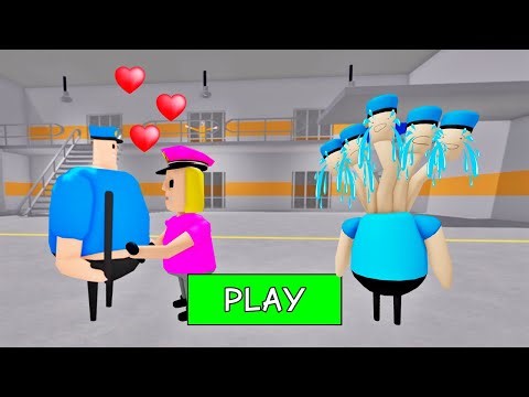 SECRET UPDATE | POLICE COP FALL IN LOVE WITH POLICE GIRL? SCARY OBBY ROBLOX #roblox #obby