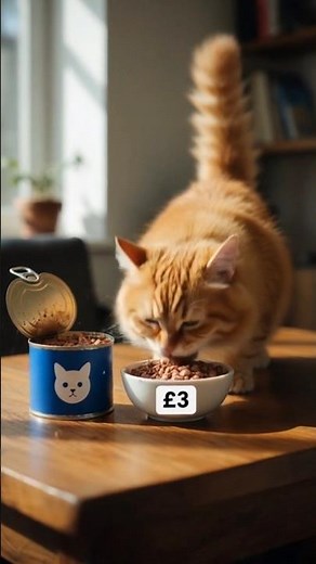 Cheap vs Expensive Cat Food — My Cat Picked THIS! 😱🐱 #cat #ai #pets