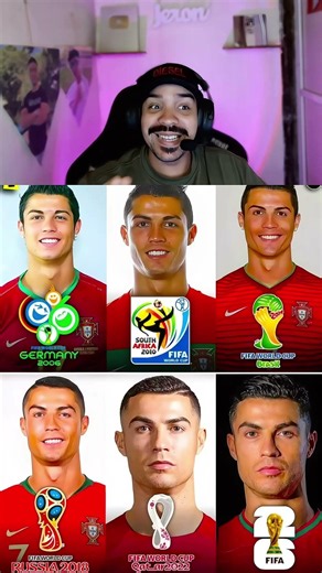 Em qual ano você começou assistir o Cristiano Ronaldo ?