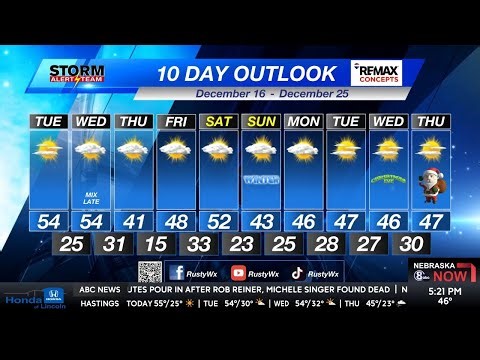 Monday Evening KLKN Forecast - December 15, 2025